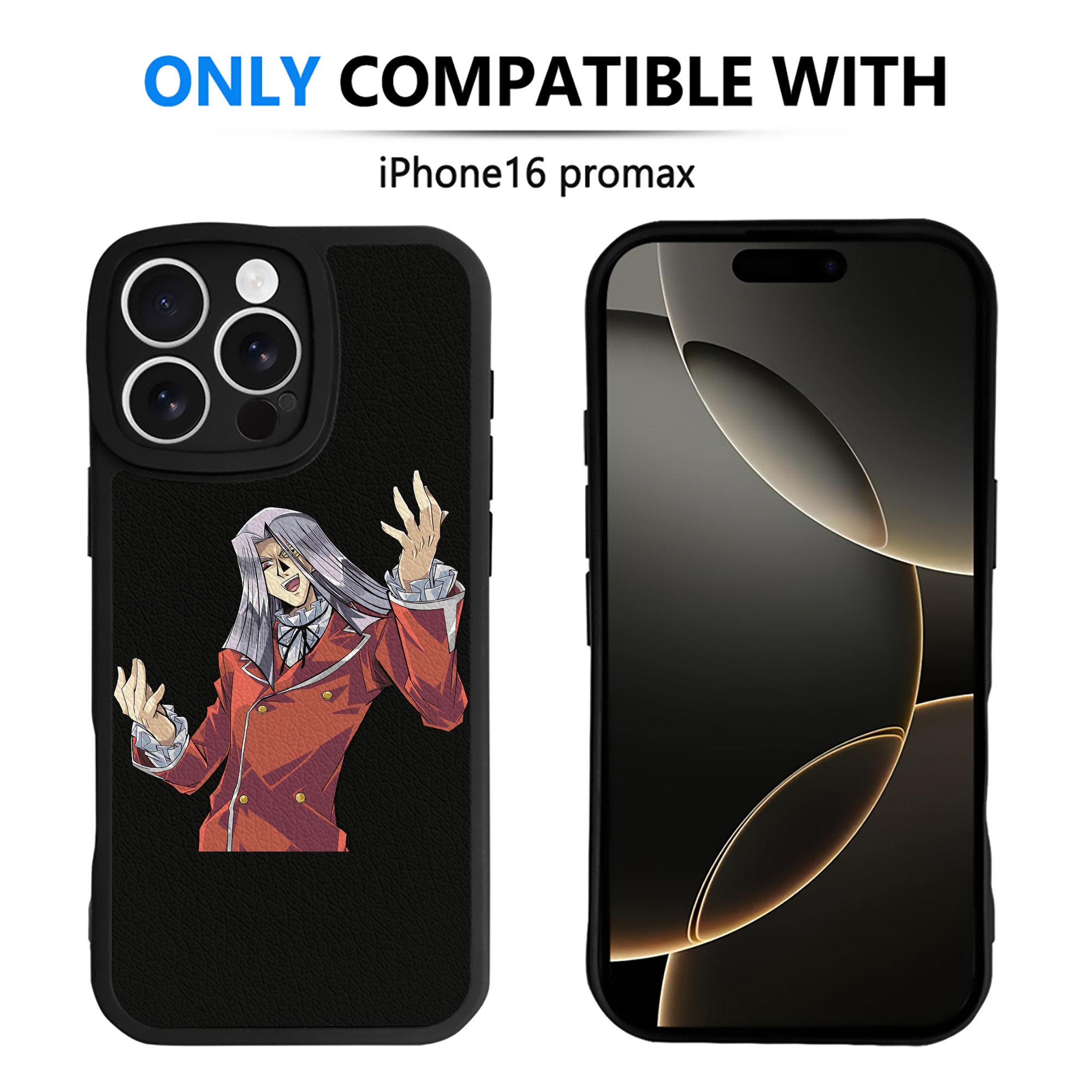 （画像用） 遊☆戯☆王 Yu-Gi-Oh! 【iPhone 16シリーズ対応】シリコンスマホケース（レザー調） 材質：シリコン